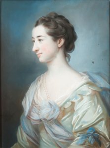 Porträtt av Elizabeth Thornton, 1755 (pastell på papper)